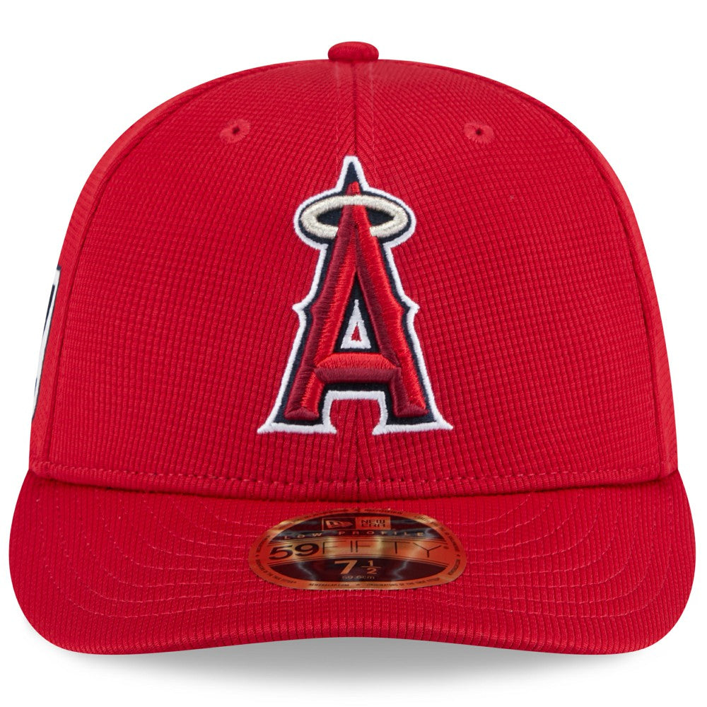 Los Angeles Angels New Era 2025 Spring Training Low Profile 59FIFTY Fitted Hat - Red Hats