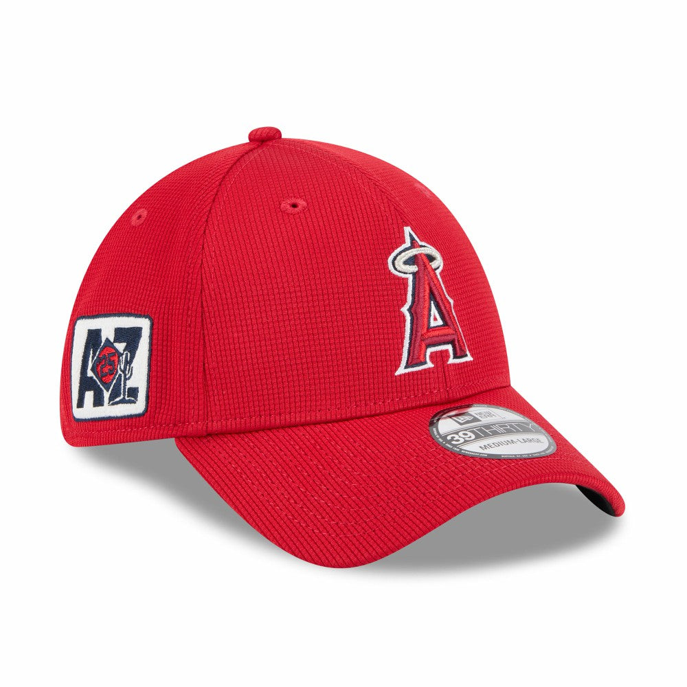 Los Angeles Angels New Era 2025 Spring Training 39THIRTY Flex Hat - Red Hats