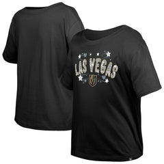 Vegas Golden Knights New Era Girl's Youth Flip Sequin T-Shirt - Black | US 201889057