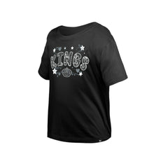 Los Angeles Kings New Era Girl's Youth Flip Sequin T-Shirt - Black | US 201889080