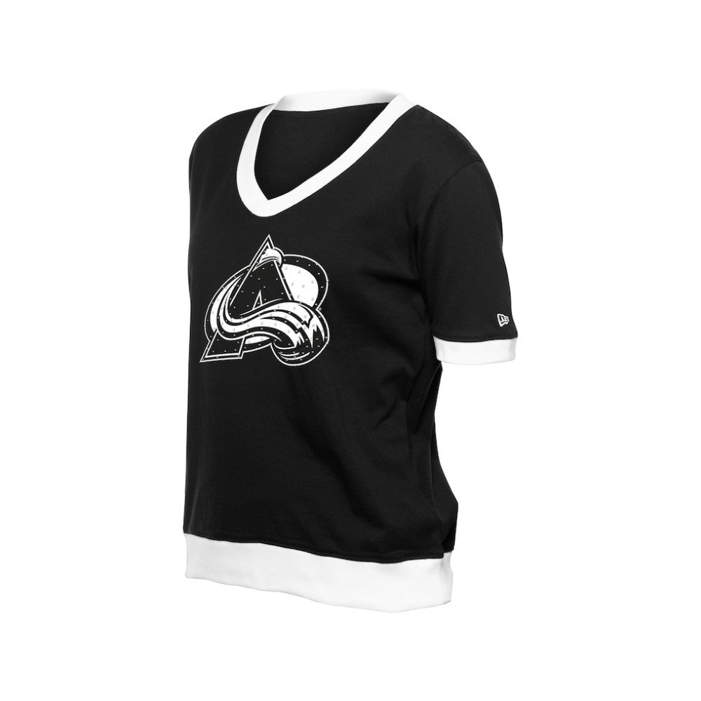 Colorado Avalanche New Era Women's Game Day Rhinestuds T-Shirt - Black | US 201889149