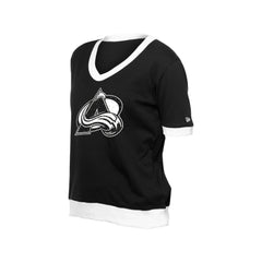 Colorado Avalanche New Era Women's Game Day Rhinestuds T-Shirt - Black | US 201889149