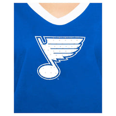 St. Louis Blues New Era Women's Game Day Rhinestuds T-Shirt - Blue | US 201889155
