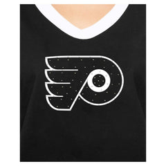 Philadelphia Flyers New Era Women's Game Day Rhinestuds T-Shirt - Black | US 201889158