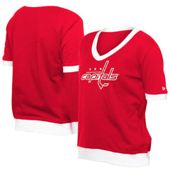 Washington Capitals New Era Women's Game Day Rhinestuds T-Shirt - Red | US 201889163