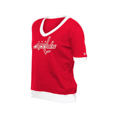 Washington Capitals New Era Women's Game Day Rhinestuds T-Shirt - Red | US 201889163