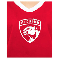 Florida Panthers New Era Women's Game Day Rhinestuds T-Shirt - Red | US 201889169