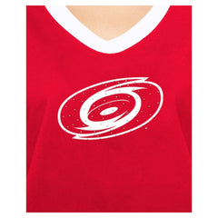 Carolina Hurricanes New Era Women's Game Day Rhinestuds T-Shirt - Red | US 201889175