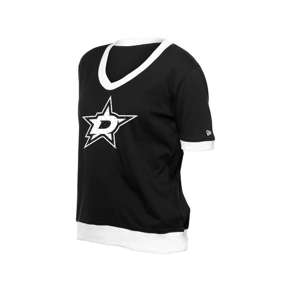 Dallas Stars New Era Women's Game Day Rhinestuds T-Shirt - Black | US 201889177