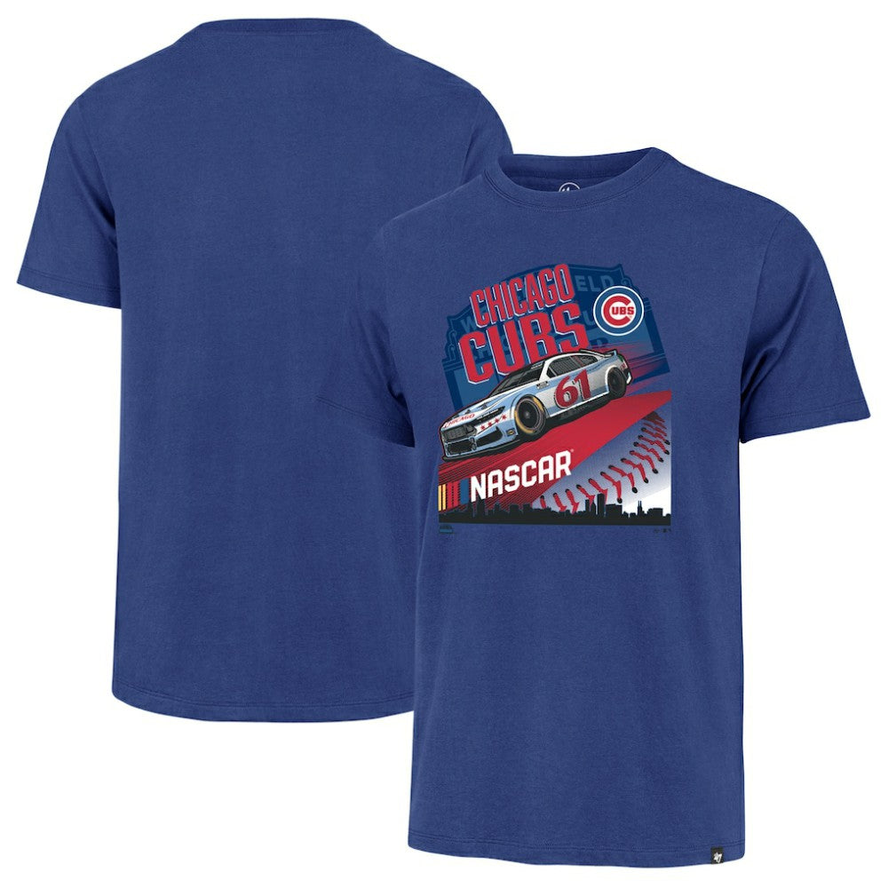 NASCAR x Chicago Cubs '47 Franklin T-Shirt - Royal T-shirts