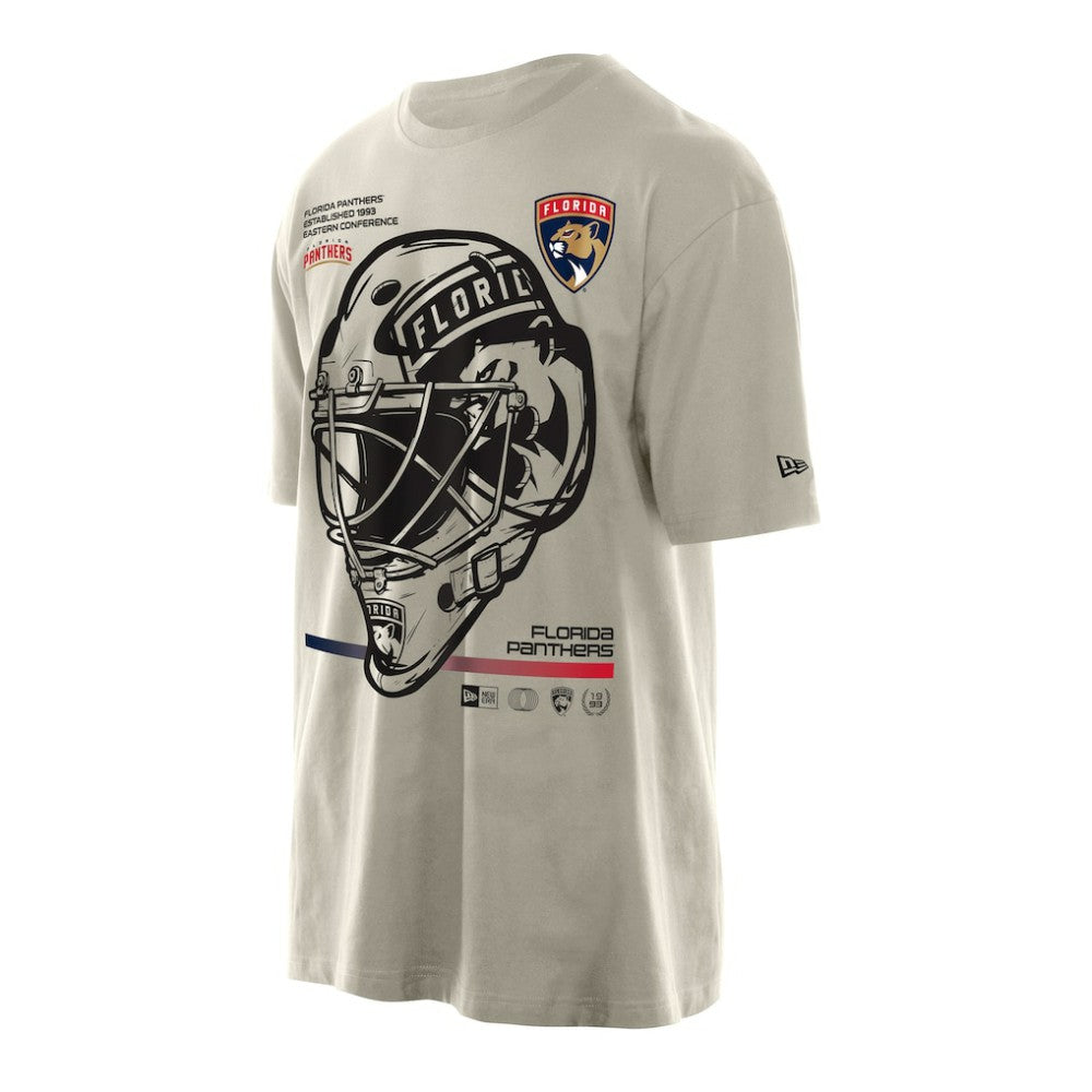 Florida Panthers New Era Goalie Mask T-Shirt - Cream | US 201889538