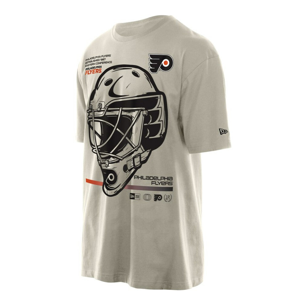 Philadelphia Flyers New Era Goalie Mask T-Shirt - Tan | US 201889540
