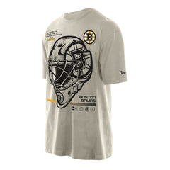 Boston Bruins New Era Goalie Mask T-Shirt - Tan | US 201889545