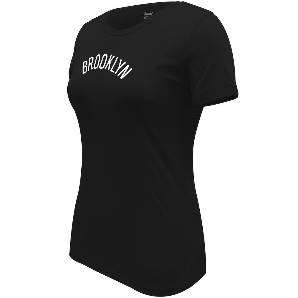 Brooklyn Nets Stadium Essentials Women's Origins Script T-Shirt Black