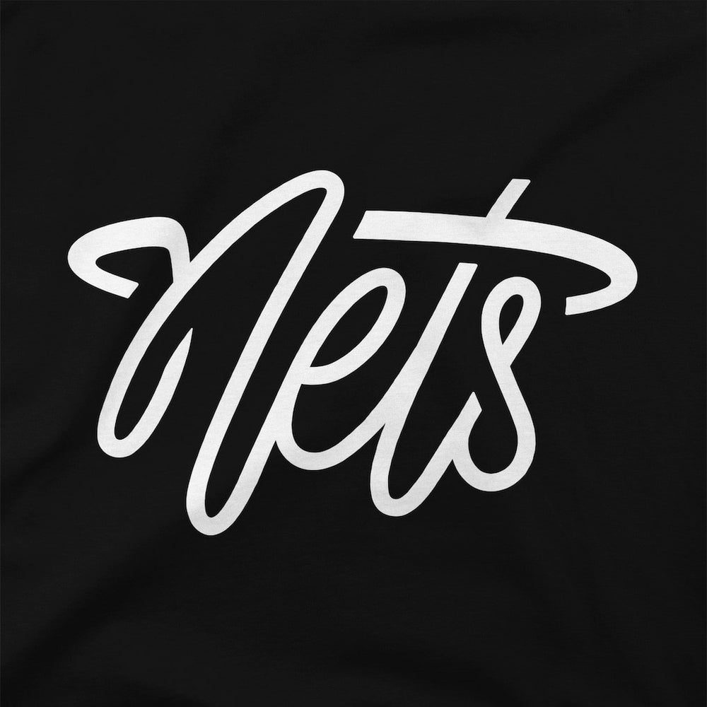 Brooklyn Nets Stadium Essentials Women's Origins Script T-Shirt Black