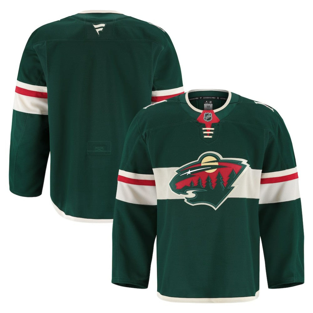 Minnesota Wild Fanatics Home Authentic Pro Jersey - Green | US 201897972