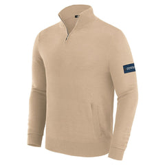 Dallas Cowboys J. Palmer Franchise Quarter-Zip Sweater - Tan