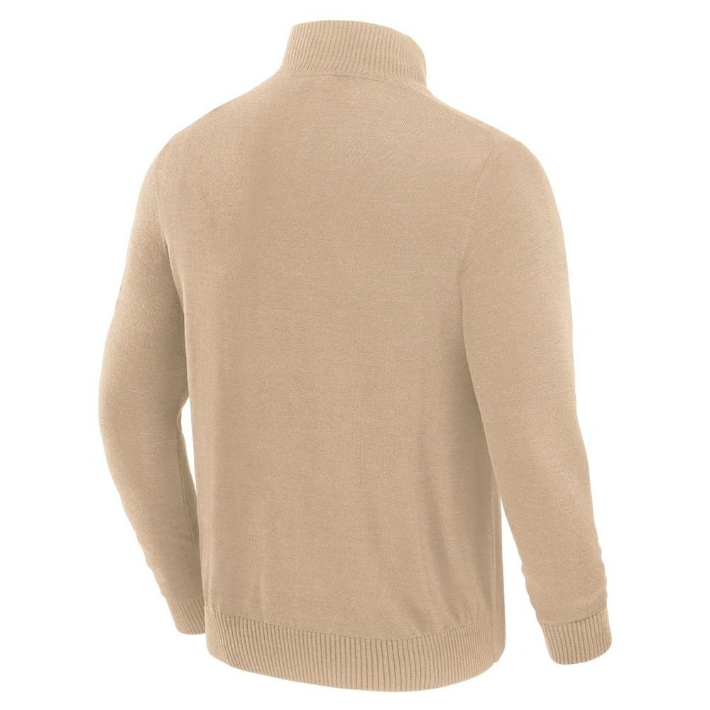 Dallas Cowboys J. Palmer Franchise Quarter-Zip Sweater - Tan