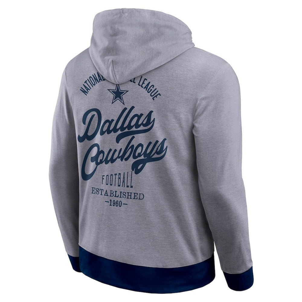 Dallas Cowboys Darius Rucker Collection Tonal Knit Pullover Hoodie - Navy Hoodies