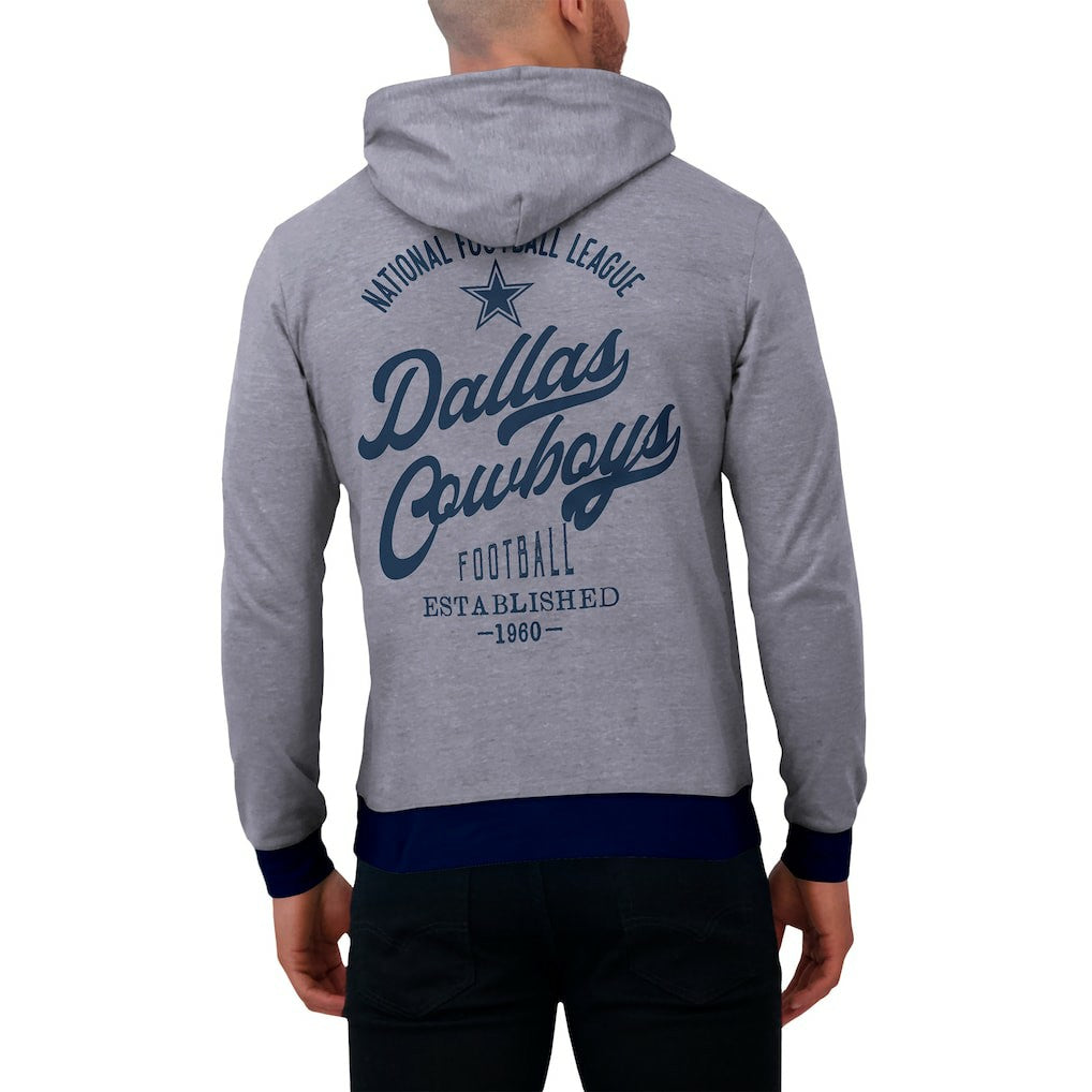 Dallas Cowboys Darius Rucker Collection Tonal Knit Pullover Hoodie - Navy Hoodies