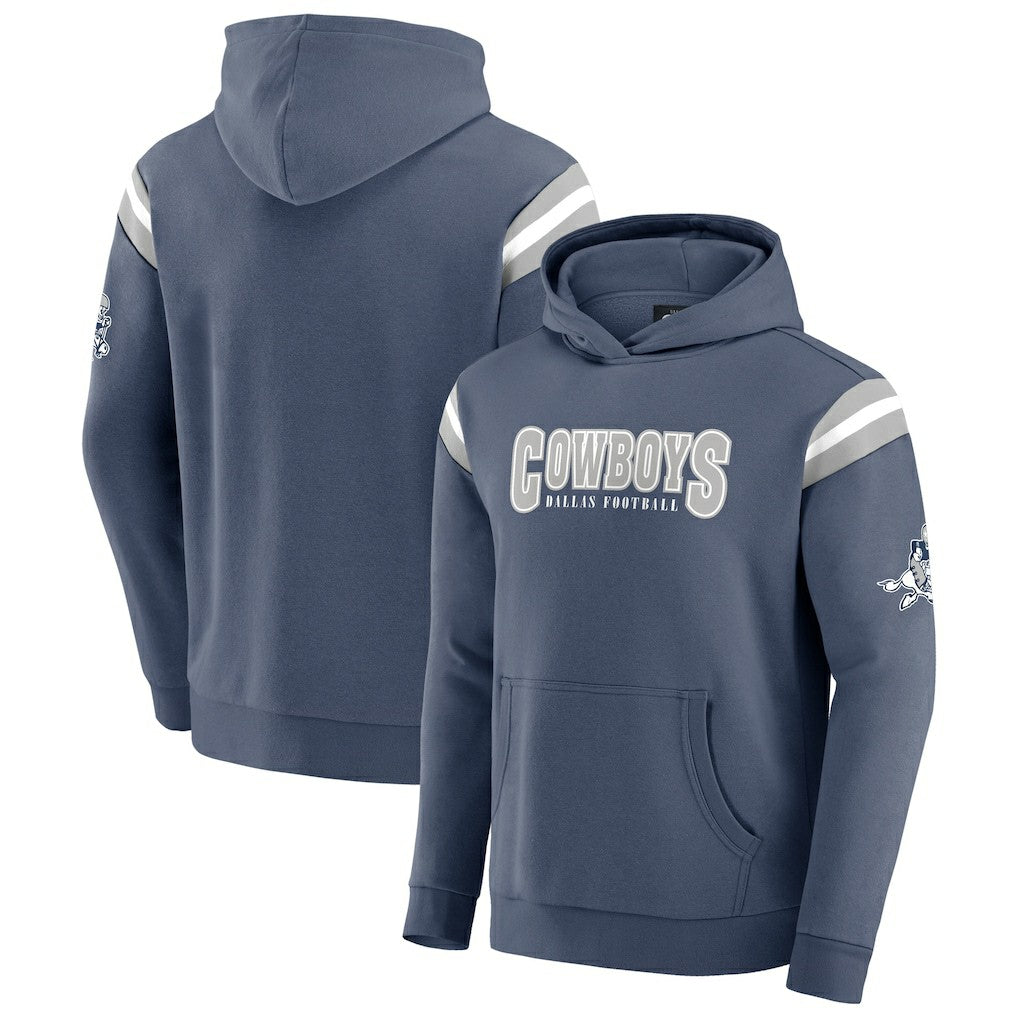 Dallas Cowboys Darius Rucker Collection Throwback Pullover Hoodie - Navy Hoodies