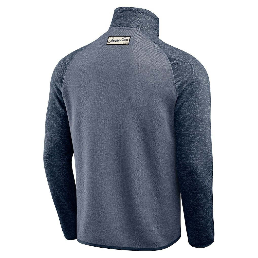 Dallas Cowboys Darius Rucker Collection Tonal Quarter-Zip Jacket - Navy Jackets