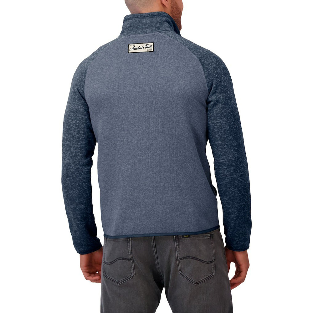 Dallas Cowboys Darius Rucker Collection Tonal Quarter-Zip Jacket - Navy Jackets