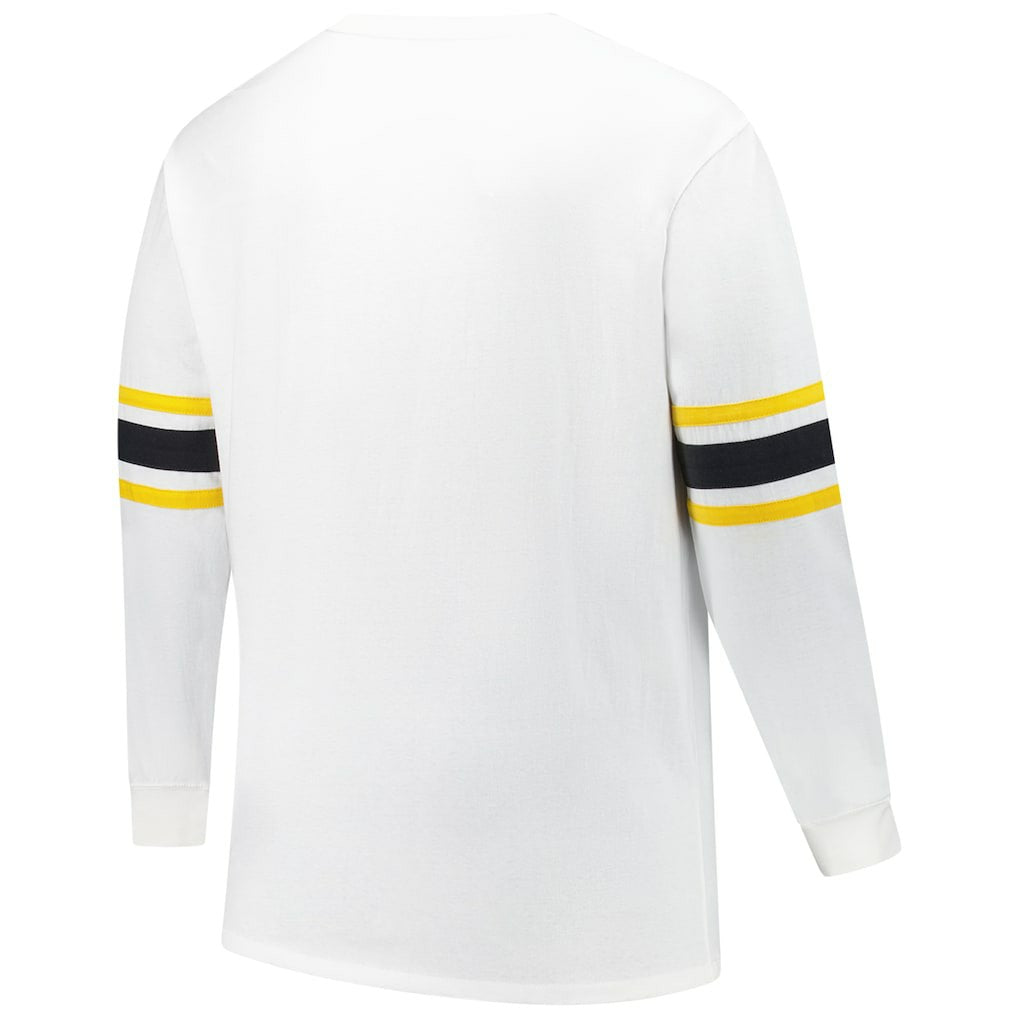Pittsburgh Steelers '47 Big & Tall Premier Brex Long Sleeve T-Shirt - White T-shirts