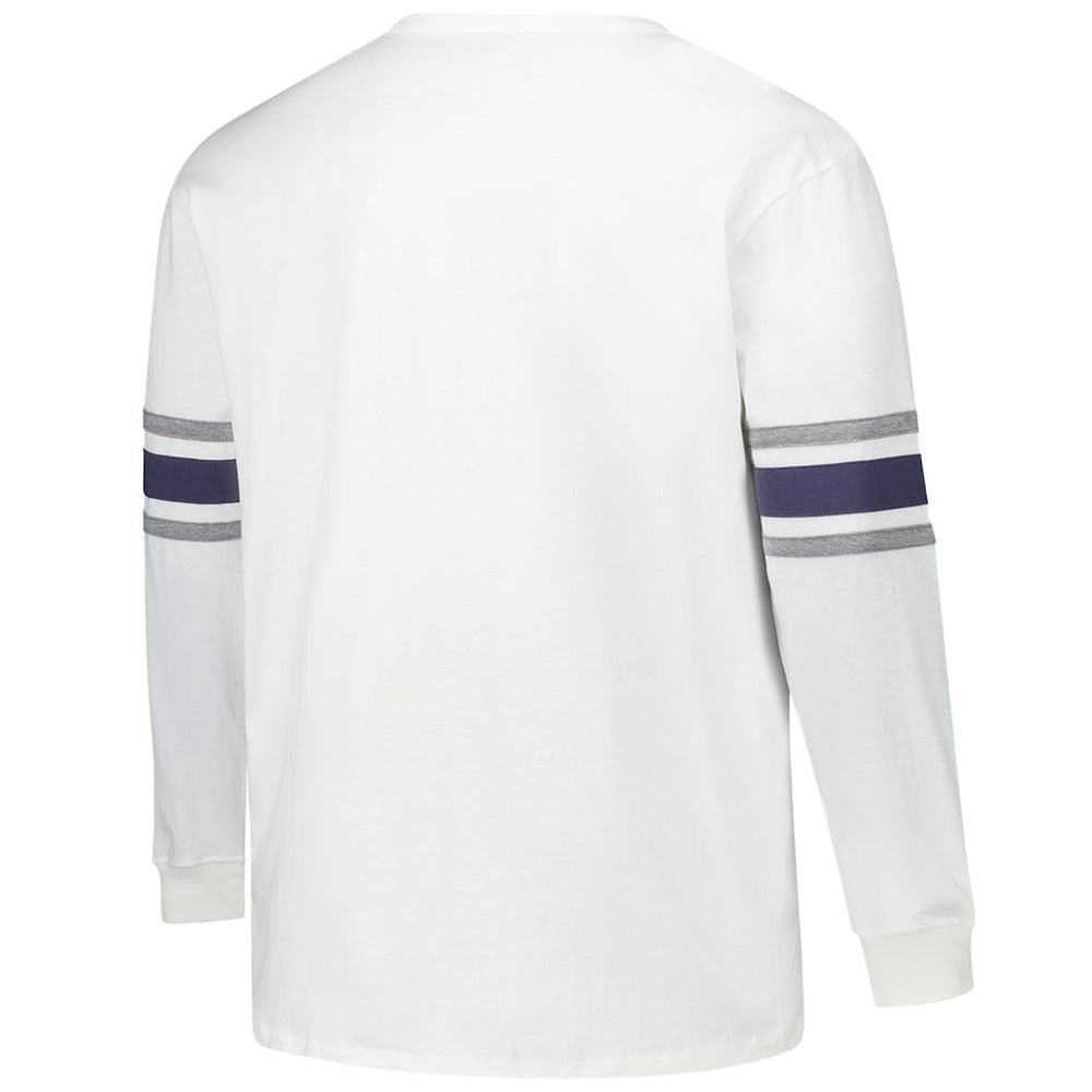 Dallas Cowboys '47 Big & Tall Premier Brex Long Sleeve T-Shirt - White T-shirts