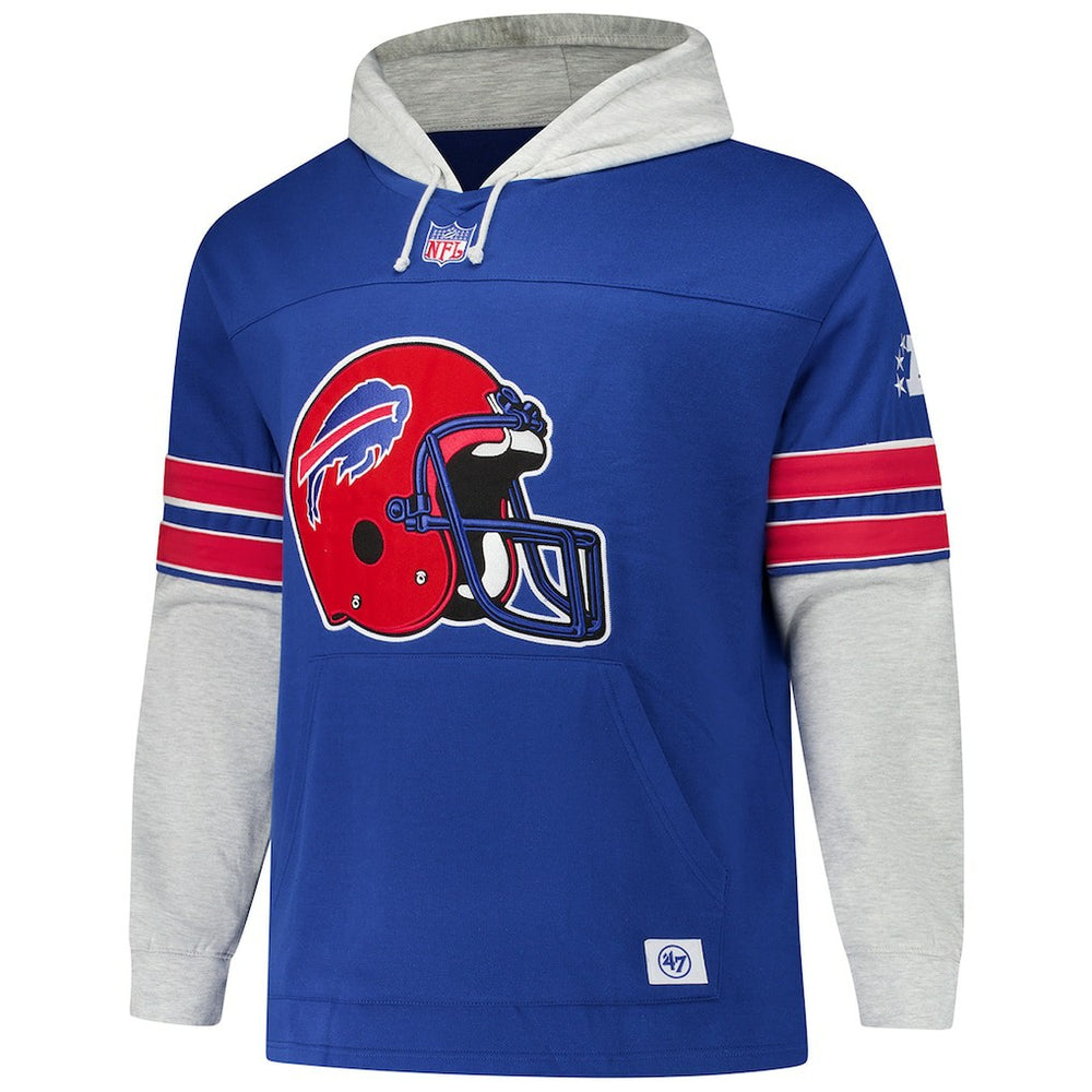 Buffalo Bills '47 Big & Tall Lacer Pullover Hoodie - Royal Hoodies
