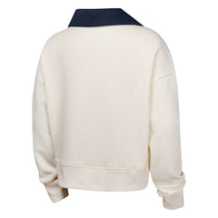 Houston Astros Girls Youth Ballpark Hit Collared V-Neck Pullover Sweatshirt - White Pullover
