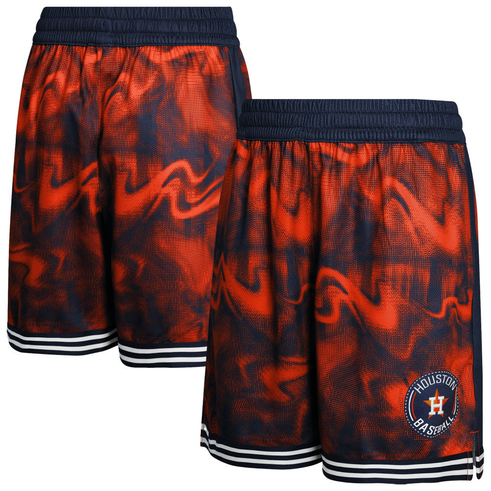 Houston Astros Youth Outfielder Shorts - Navy/Orange Shorts