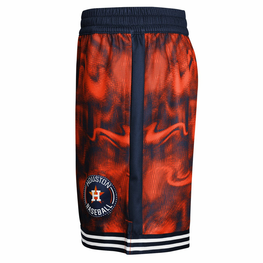 Houston Astros Youth Outfielder Shorts - Navy/Orange Shorts