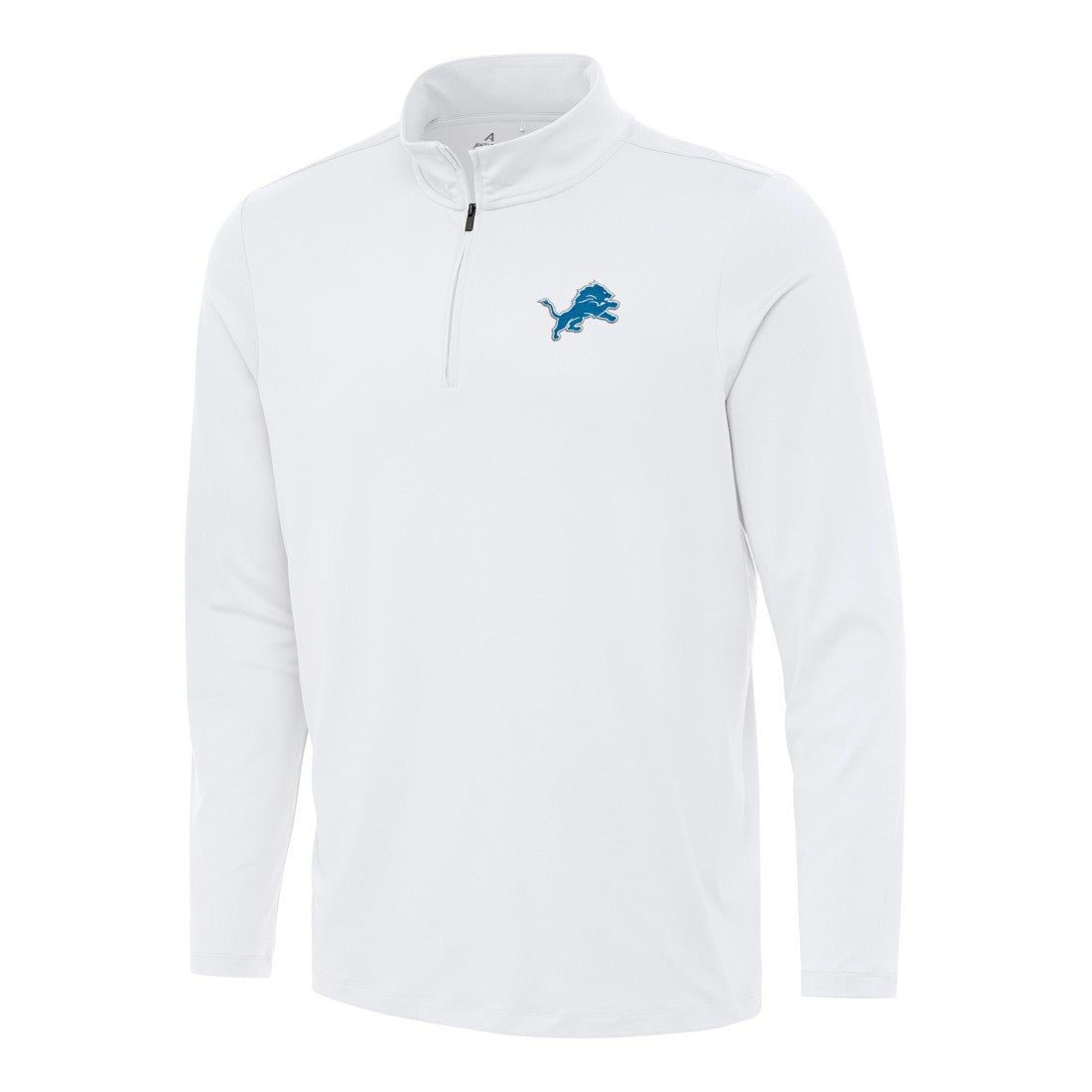Detroit Lions Antigua Reprocess Quarter-Zip Top - White Tops