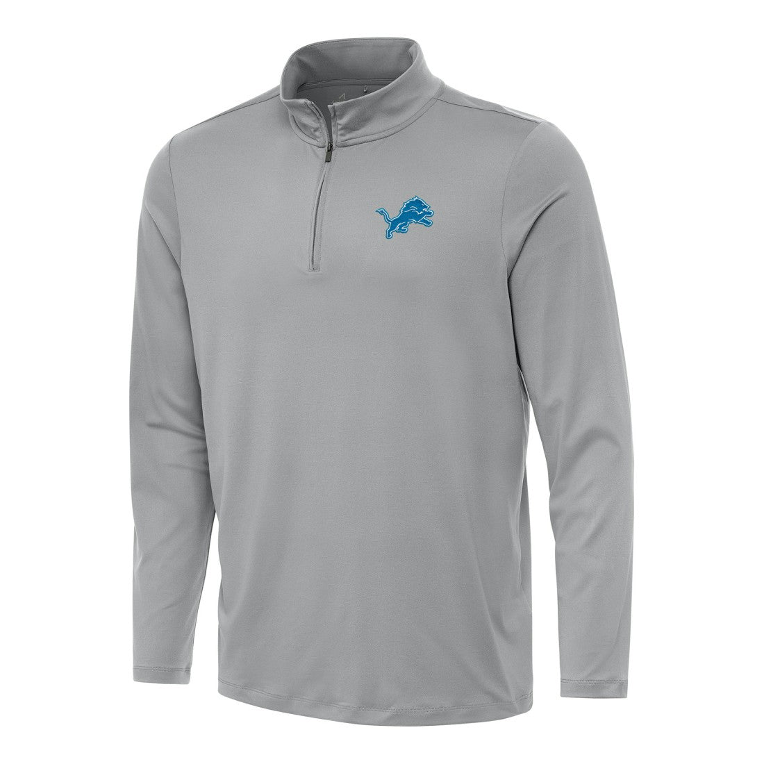 Detroit Lions Antigua Reprocess Quarter-Zip Top - Gray Tops