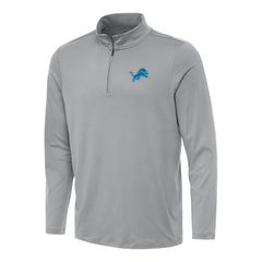 Detroit Lions Antigua Reprocess Quarter-Zip Top - Gray Tops