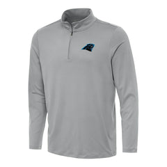 Carolina Panthers Antigua Reprocess Quarter-Zip Top - Gray Tops