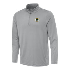 Green Bay Packers Antigua Reprocess Quarter-Zip Top - Gray Tops