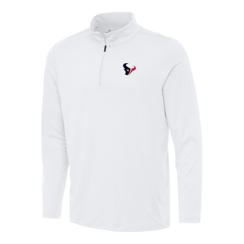 Houston Texans Antigua Reprocess Quarter-Zip Top - White Tops