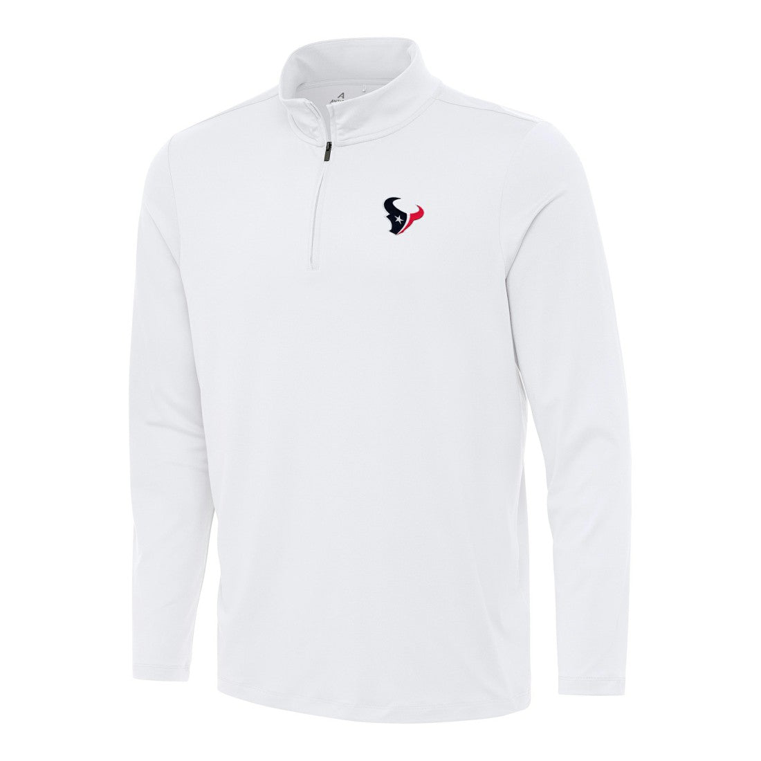 Houston Texans Antigua Reprocess Quarter-Zip Top - White Tops