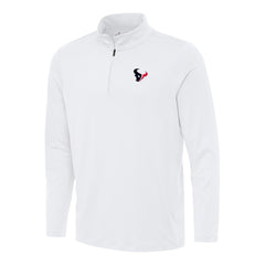 Houston Texans Antigua Reprocess Quarter-Zip Top - White Tops