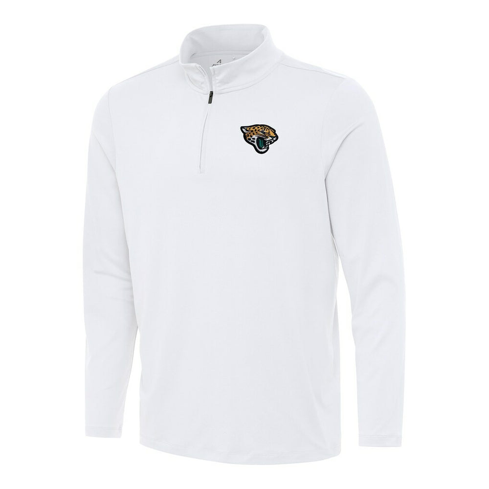 Jacksonville Jaguars Antigua Reprocess Quarter-Zip Top - White Tops