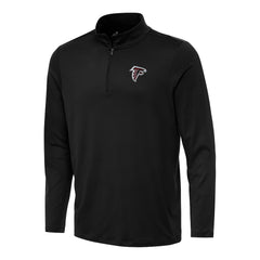 Atlanta Falcons Antigua Reprocess Quarter-Zip Top - Black Tops