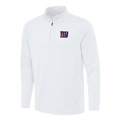 New York Giants Antigua Reprocess Quarter-Zip Top - White Tops