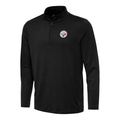 Pittsburgh Steelers Antigua Reprocess Quarter-Zip Top - Black Tops