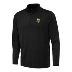 Minnesota Vikings Antigua Reprocess Quarter-Zip Top - Black Tops