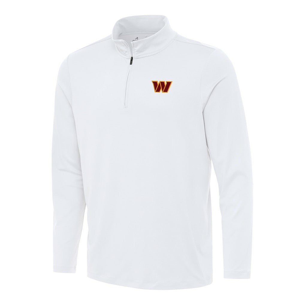 Washington Commanders Antigua Reprocess Quarter-Zip Top - White Tops