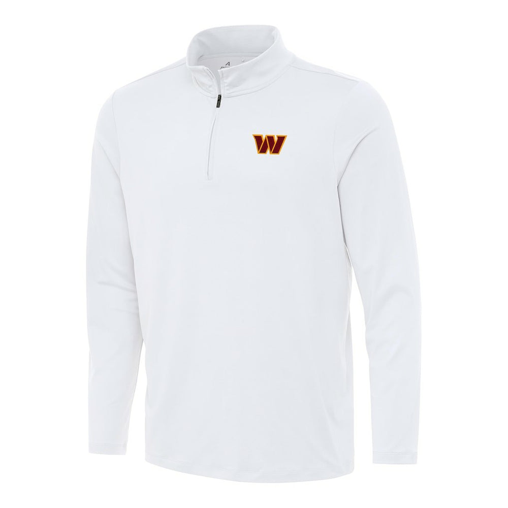 Washington Commanders Antigua Reprocess Quarter-Zip Top - White Tops