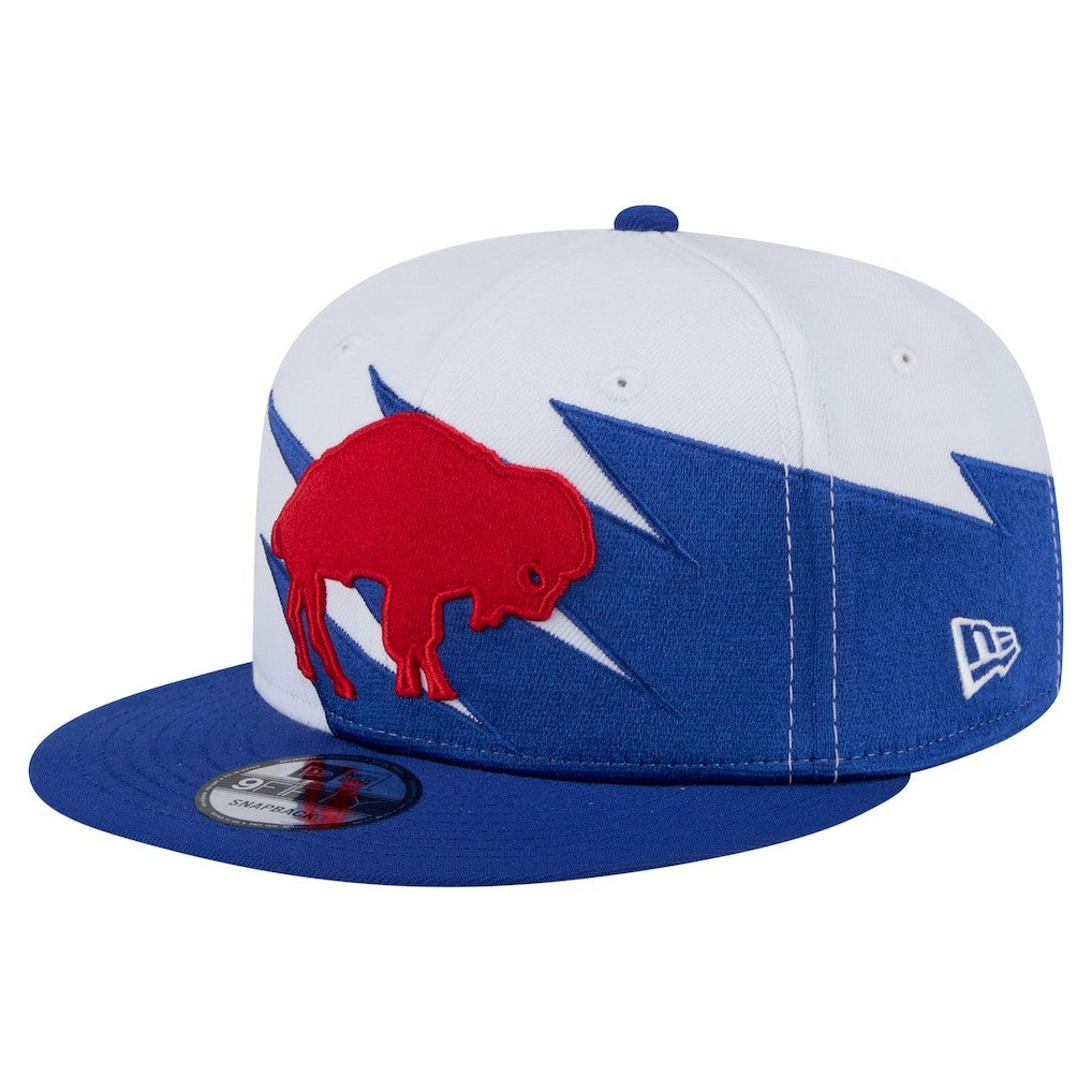 Buffalo Bills New Era Throwback Jagged 9FiFTY Snapback Hat - Royal Hats