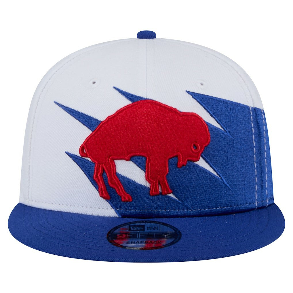 Buffalo Bills New Era Throwback Jagged 9FiFTY Snapback Hat - Royal Hats